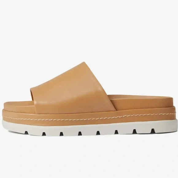 NWT J/SLIDES BIBBY Nude Leather Sandal - Picture 3 of 15